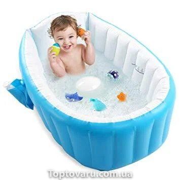 Надувная ванночка Intime Baby Bath Tub голубая 1994 фото
