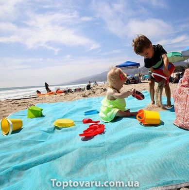 Анти-пісок пляжна чудо-підстилка Originalsize Sand Free Mat 200 * 150 Блакитна 711 фото