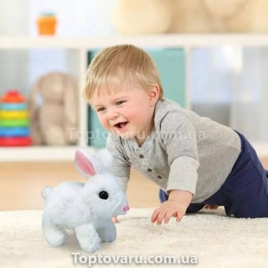Іграшка інтерактивна Кролик Pitter patter pets Білий 14526 фото