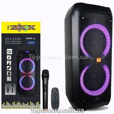 Акустична портативна система з пультом та мікрофоном Bluetooth ZXX-5506 15225 фото