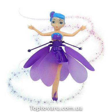 Літаюча лялька фея Flying Fairy летить за рукою Фіолетова 7294 фото