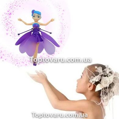 Летающая кукла фея Flying Fairy летит за рукой Фиолетовая 7294 фото