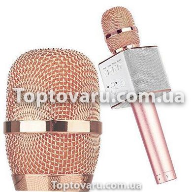 Караоке-мікрофон Q9 rose-gold в чохлі 358 фото