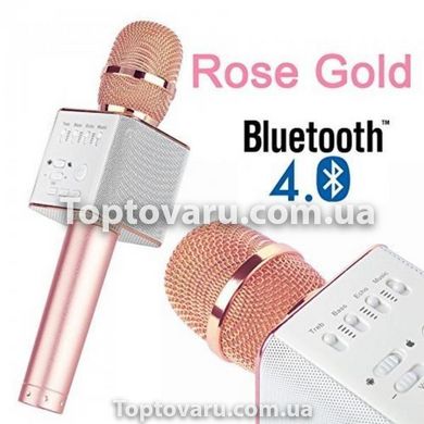 Караоке-микрофон Q9 rose-gold в чехле 358 фото