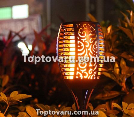 Садовий світильник Факел на сонячній батареї з ефектом полум'я 52 см 7151 фото
