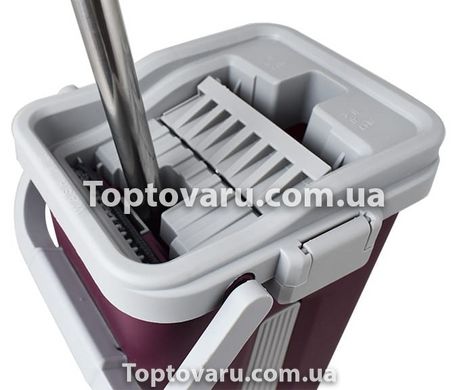 Комплект для уборки ведро и швабра с отжимом EasyMop 10л Фиолетово-серый 4655 фото