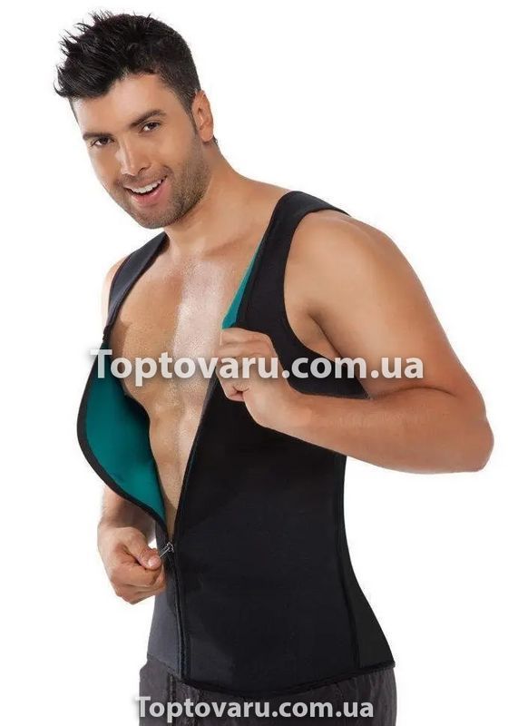 Чоловіча неопренова майка для схуднення на блискавці Hot Shapers Men (M) 6609 фото