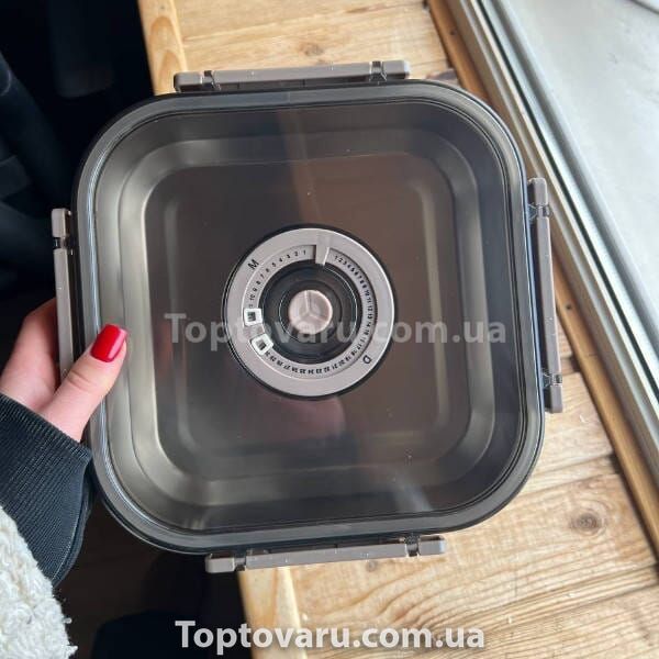 Контейнер пищевой из нержавеющей стали с крышкой 1800ml AND 20687-14 A Серый 33802 фото