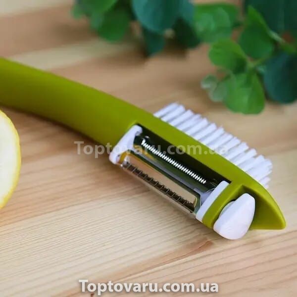 Мульти-чистка для овощей с щеткой Multi Peeler Зеленая 12450 фото