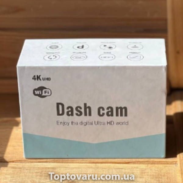 Видеорегистратор автомобильный 4k uhd wifi Dash cam Vidure Черный 36554 фото