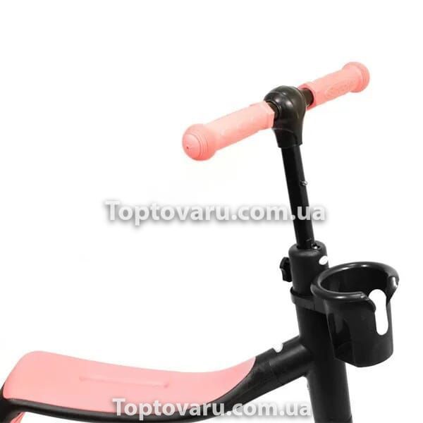 Самокат-велобег с педалями Scooter 3в1 БЕЗ УПАКОВКИ Розовый 4872 фото