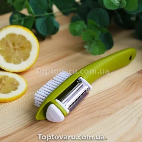 Мульти-чистка для овощей с щеткой Multi Peeler Зеленая 12450 фото