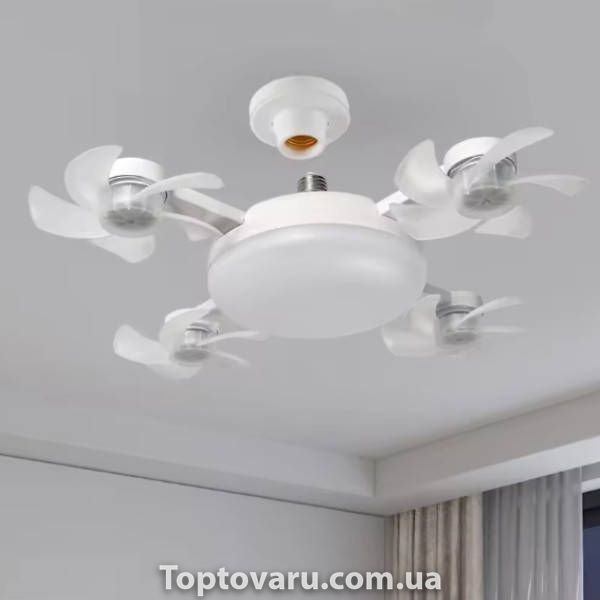 Лампа LED з 4 вентиляторами у патрон Е27 60W AY1053 Біла 36010 фото