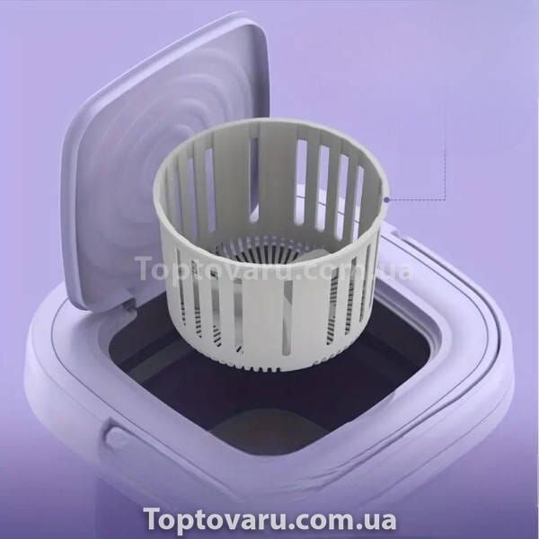 Складна пральна машина Multi-Function Folding Washing Machine Small Фіолетова 18160 фото