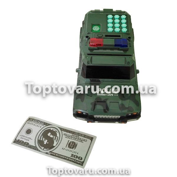 Машинка копилка с кодовым замком и отпечатком Cash Truck Камуфляж 5547 фото