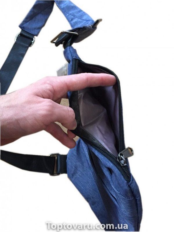 Мужская сумка Cross Body / Сумка Мессенджер синяя 384 фото