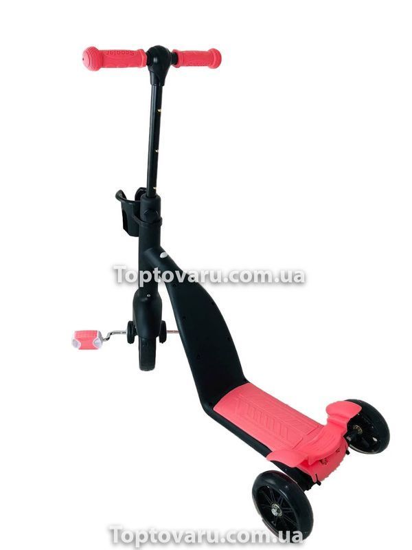 Cамокат-велобег-велосипед 3 в 1 Children Car Scooter Розовый 4755 фото