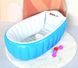 Надувная ванночка Intime Baby Bath Tub голубая 1994 фото 2