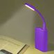 Портативный гибкий USB LED светильник фиолетовый 2875 фото 3