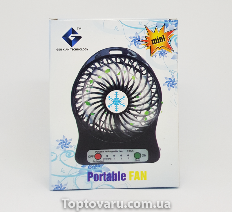 Міні-вентилятор Portable Fan Mini Рожевий 717 фото