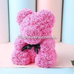 Мишко з 3D троянд Teddy Rose 40 см Рожевий 8374 фото