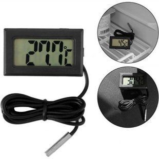 Цифровий термометр із LCD екраном та виносним датчиком Digital TPM-10 25188 фото