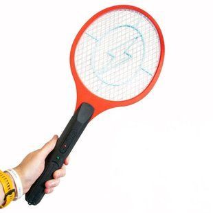 Знищувач електричних комарів у вигляді тенісної ракетки Червоний 37348 фото