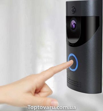 Домофон Anytek Smart Doorbell B30 1080p з Wi-Fi і датчиком руху Чорний 2677 фото
