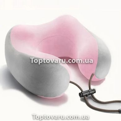 Массажер электрический для шеи U-Shaped Massage Pillow SHAKE WM-003 Розовый 5553 фото