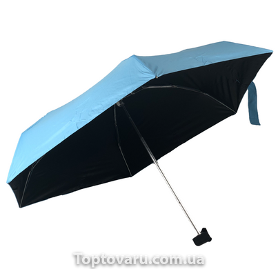 Мини-зонт карманный в футляре Голубой 961 фото