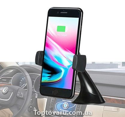 Автомобільний тримач для смартфона з бездротовою зарядкою Holder HZ HWC 3 Wireless Charger 5706 фото