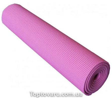 Коврик для йоги и фитнес Power System Fitness Yoga Розовый 2736 фото