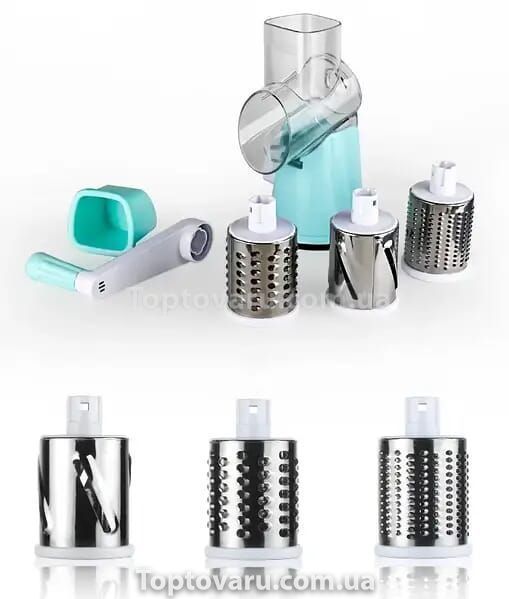Овочерізка Kitchen Master KJ 3052 Блакитна 8812 фото