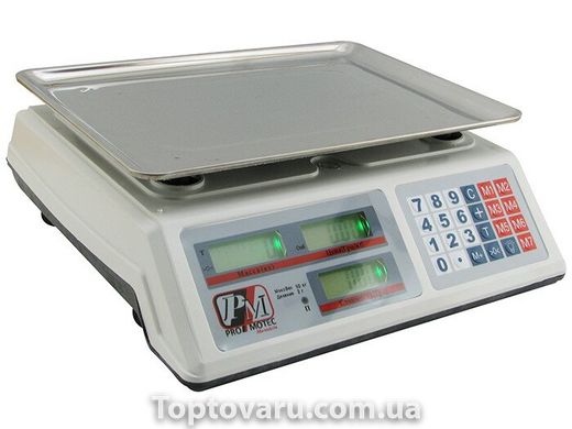 Весы торговые электронные 50 кг Promotec PM5051 Белые 2004 фото
