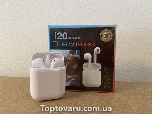 Бездротові навушники Wireless Earphones TWS i20 macaron 10190 фото