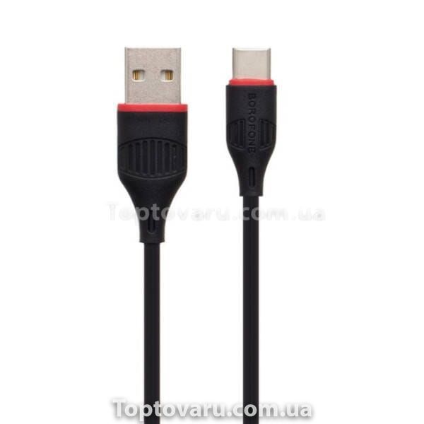 Кабель для зарядного пристрою 1м Type-C BOROFONE BX17-TypeC Чорний 25475 фото