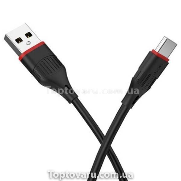 Кабель для зарядного пристрою 1м Type-C BOROFONE BX17-TypeC Чорний 25475 фото
