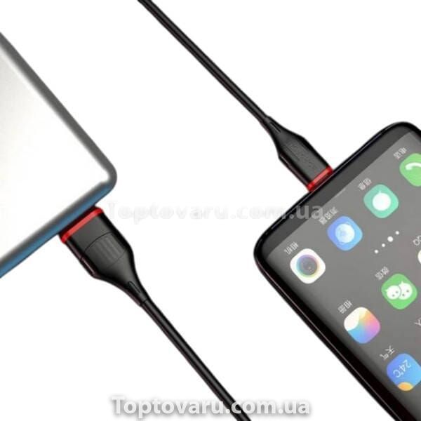 Кабель для зарядного пристрою 1м Type-C BOROFONE BX17-TypeC Чорний 25475 фото