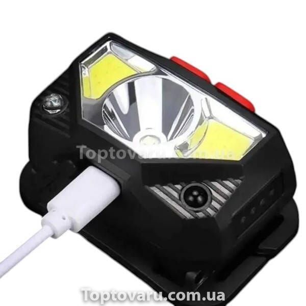 Налобный светодиодный фонарик на аккумуляторе с датчиком движения Stronglight 22502 фото