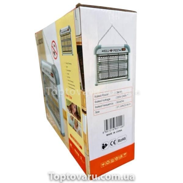 Пастка-знищувач для комарів та мух підвісна 220V GECKO LTM-12W 26440 фото