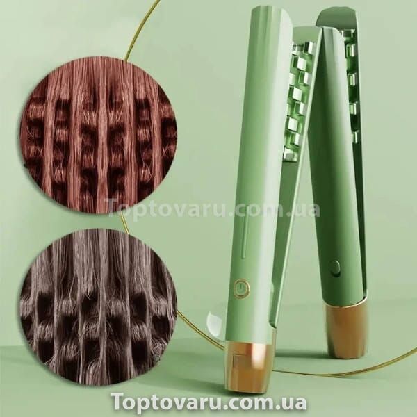 Щипці для волосся надання об'єму D HAIR CLIPPER XL-618 JW Зелений 18611 фото