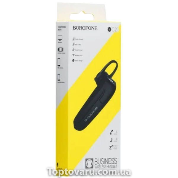 Гарнитура Bluetooth Borofone BC21 Черная 34577 фото