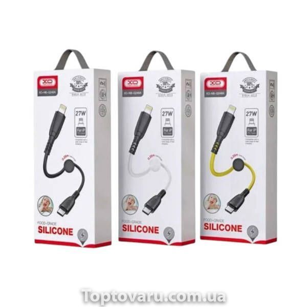 Кабель XO NB247 Suluo Series Portable Silicone 6A Type-c Data Cable L=25cm Черный 30348 фото