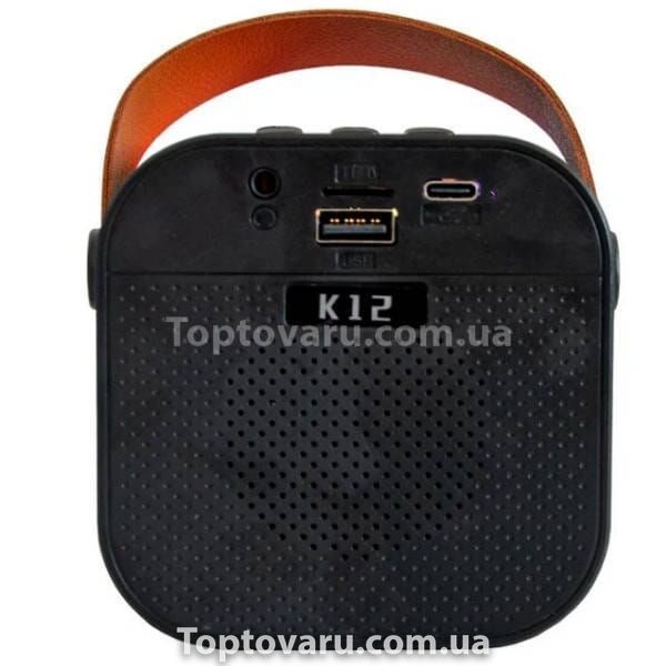Караоке детское с LED подсветкой с одним микрофоном K12 Черное 20098 фото