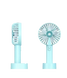 Міні-вентилятор ручний акумуляторний з ефектом зволоження повітря та підставкою KINZO COOLING Блакитний 14431 фото 1