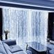 Гірлянда штора прозорий провід з перехідником 200LED 3*2м Холодний білий 31522 фото 7