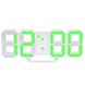 Електронні настільні годинник з будильником і термометром LY 1089 Зелені 6281 фото 1