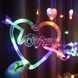 Гирлянда штора 12 Сердец LOVE 220V Мультиколор 22399 фото 3
