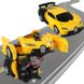 Машинка Трансформер Bugatti Robot Car Size 1:18 ЖЕЛТАЯ (Variable Mars) 3436 фото 1