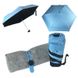 Міні-парасоля кишенькова в футлярі Блакитна 961 фото 1